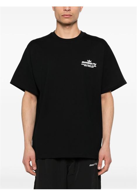 t-shirt good everywhere uomo nera AWAKE NY | AWK-SP26-TS003BL